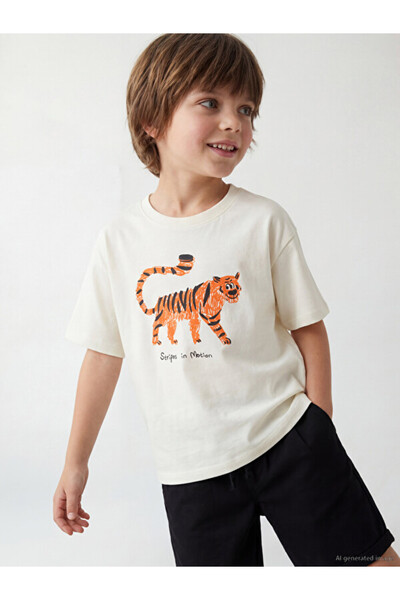 LC Waikiki I Zero Roba Collar Printed Boy's T-Shirt from Freezen Store