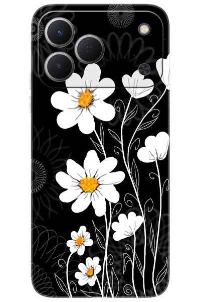 TECNO Spark 50 4G (KN4n) Uyumlu Kılıf Desen Baskılı Silikon Papatya STK:693 C...