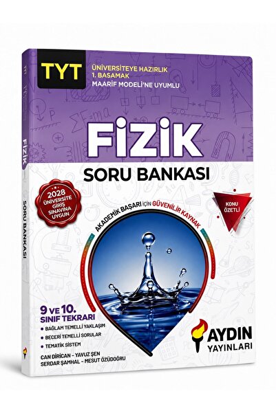 Aydın Yayınları 2028 Maarif Model Aydın TYT Fizik Soru Bankası (Üniversiteye ...