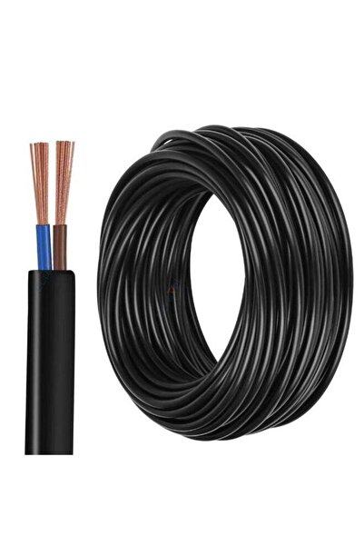 Duravel Electrical Cable Wire, Black PVC Insulated, Round Flexible Power Cord...