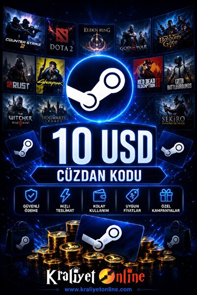 KraliyetOnline Cüzdan Kodu 10 USD-Dolar Gift Card