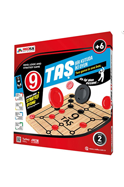 Redka 9 Stones 3 Stones Strategy Box Game 2 Games Ages 6+