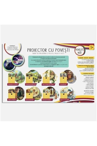OEM Story projector, night light, with 8 projection cards, 16 lullabies, 64 s...