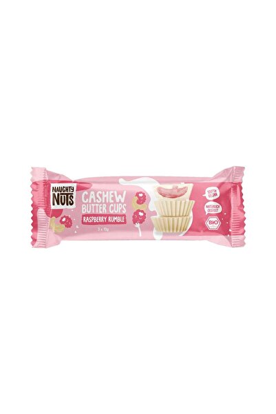 Naughty Nuts Praline Bio cu Unt de Caju și Zmeură 3 x 13 g
