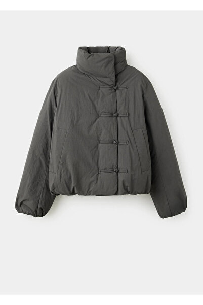 MANGO Woman Quilted toggle anorak