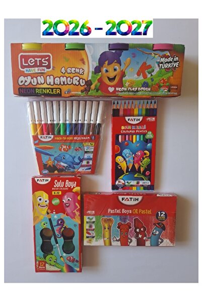 HEPPRATİK Kuru Boya + Sulu Boya + Pastel Boya + Keçeli Kalem FATİH - Oyun Ham...