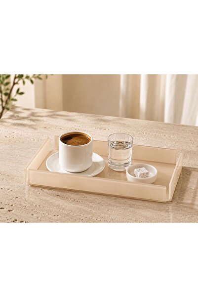 Dekoratif Pleksi Servis & Sunum Tepsisi 2’li Set
