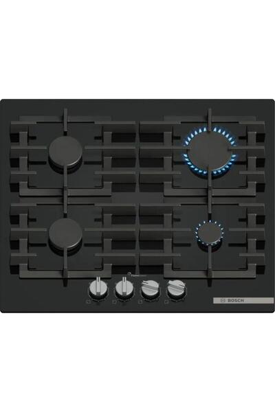 Bosch PPP6A6I40O Ocak Ankastre Gazlı Sert Cam Siyah