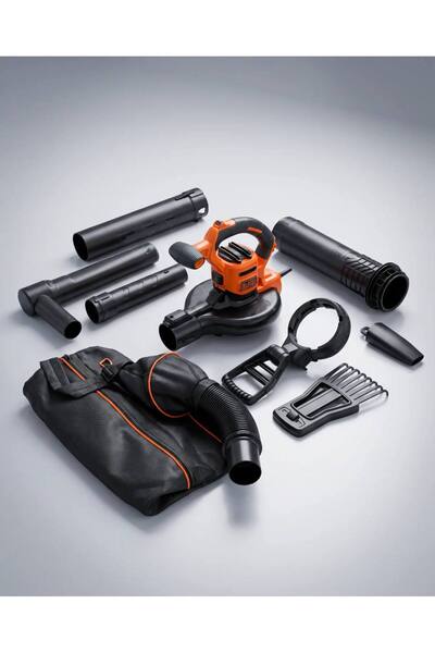 Black&Decker BLACK+DECKER BEBLV 301 – Духалка за листа, прахосмукачка и шреде...