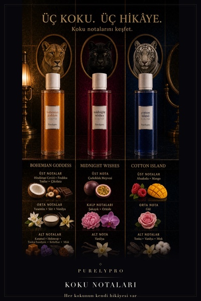 Kadın Vücut Spreyi 3'lü Koleksiyon Body Mist Yoğun Esanslı Kalıcı Koku 750 ml