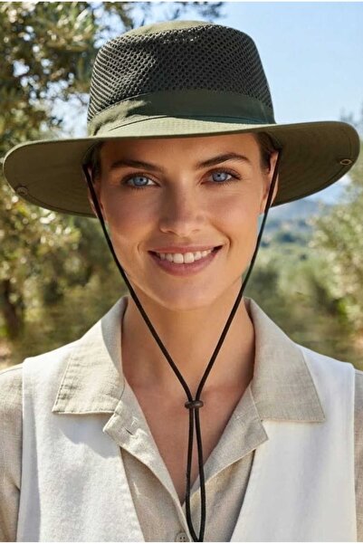 Uniquetrenders Women's Mesh Safari Hat Wide Brim Drawstring Breathable Uv Sun...