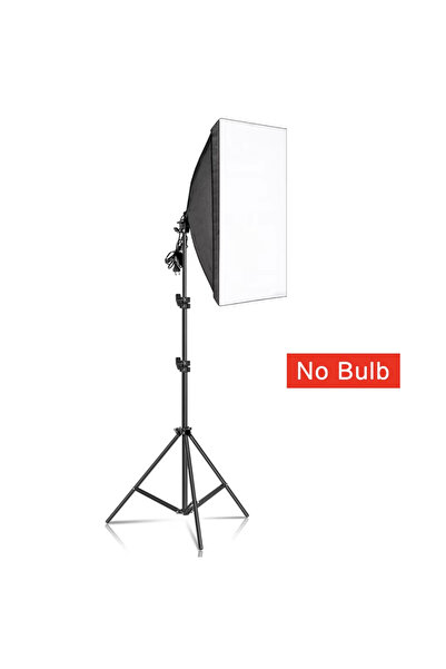SH Photography lighting kit, 50x70cm softbox, 2m tripod and 5 Styles bulbs /N...