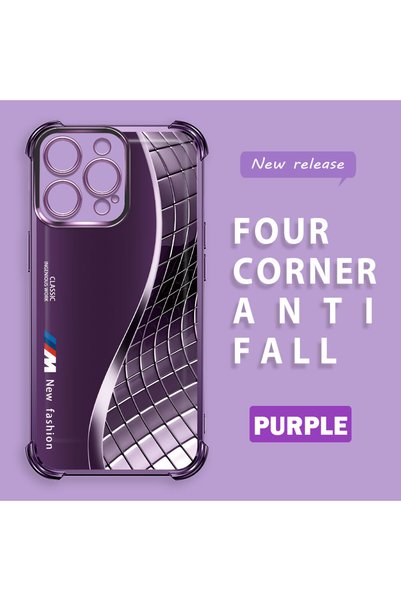 ucuc iPhone 15 Pro Compatible Transparent Back Four-Corner Reinforced Impact ...