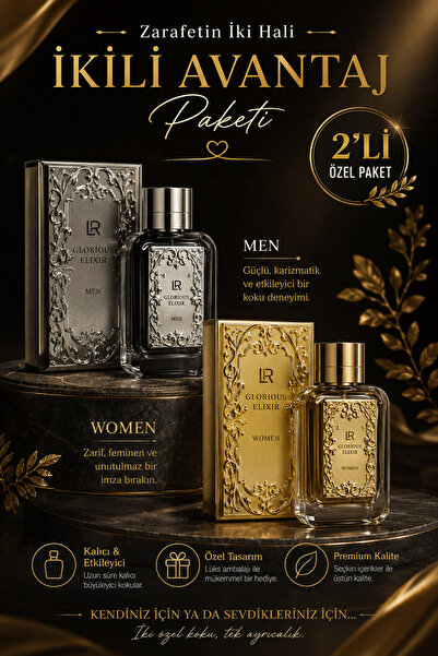 LR lüks parfüm GLORIOUS ELIXIR KADIN veERKEK
