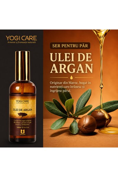 Yogi Care Ser de păr cu ulei de argan marocan 100 ml – Anti-încrețire