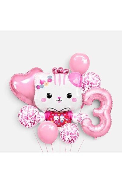ALYA PARTİ 3 yaş hello kitty doğum günü seti doğum günü konsepti