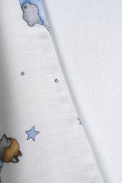 TİNY GOLDEN Multi-Purpose Muslin Cover & Baby Blanket 100% Cotton Oeko-Tex Certified 85X90 cm