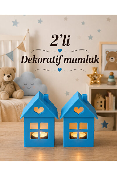 Genel Markalar 2’li Dekoratif Mumluk