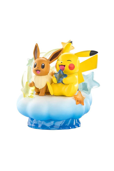 Funism Pokemon Prime Figure - Eevee and Pikachu Nebula Figure By
