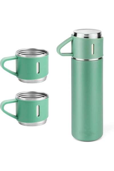 Promagg Stainless steel thermos 500 ml with 3 multifunctional lids