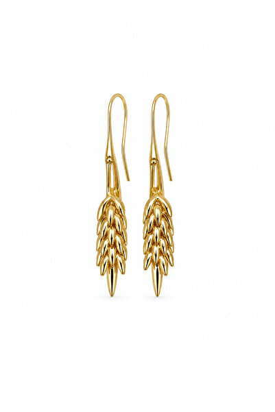 Noveria Studio Bloom Collection Épi Başak Gold Çelik Altın Kaplama Küpe