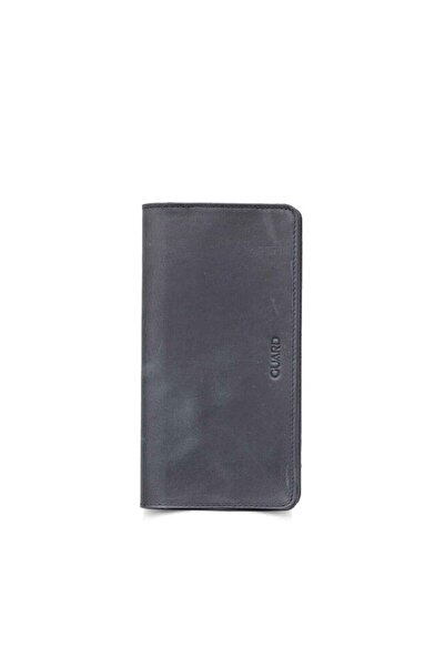 Çıkrık Guard Antique Black Phone Entry Leather Men'S/Women's Portfolio Wallet