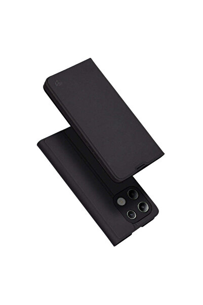Techsuit Husă pentru Xiaomi Redmi Note 13 4G, Magskin Book, negru - negru