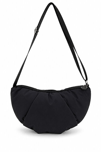 Sellini Puffy Black Strap Women's Shoulder Bag