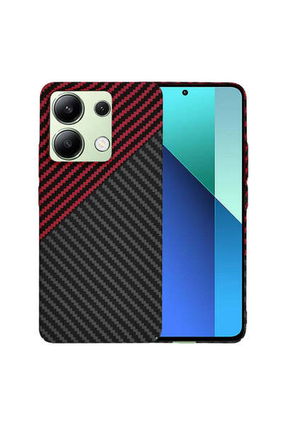 Techsuit Husă pentru Xiaomi Redmi Note 13 4G, Carcasă din fibră de carbon, ro...