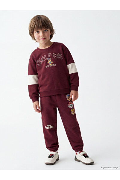 LC Waikiki Pantaloni de trening jogger pentru băieți, cu imprimeu Paw Patrol