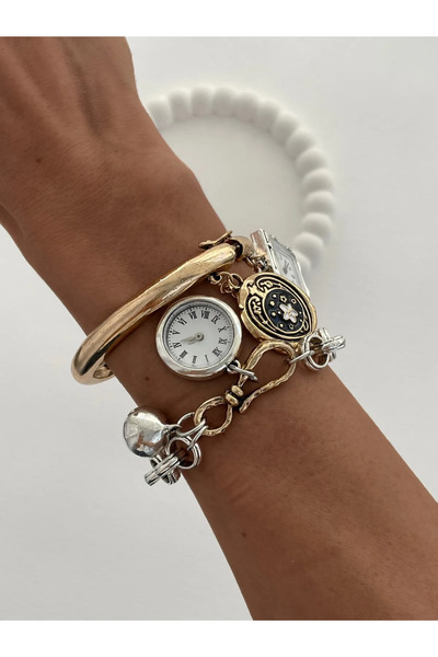 Luparadis Special Series Zr Model Watch Charmed Triple Silver Bracelet