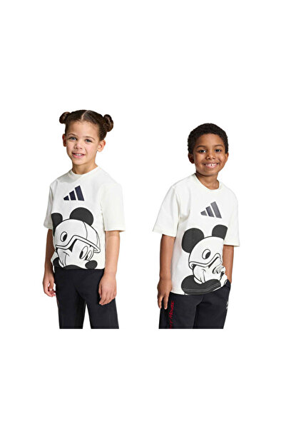 adidas تي شيرت LK DISNEY MICKEY MOUSE للأطفال كاجوال KS3956 أبيض