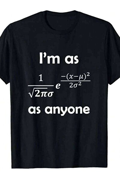LİNA06 Statistics Normal Distribution Bell Curve Formula Mathematical Pun T-S...