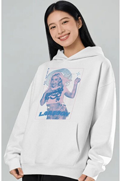 SEVBANO Zarıa Larsson Şarkıcı Προτυπωμένο Unisex Oversize Premium Hoodie