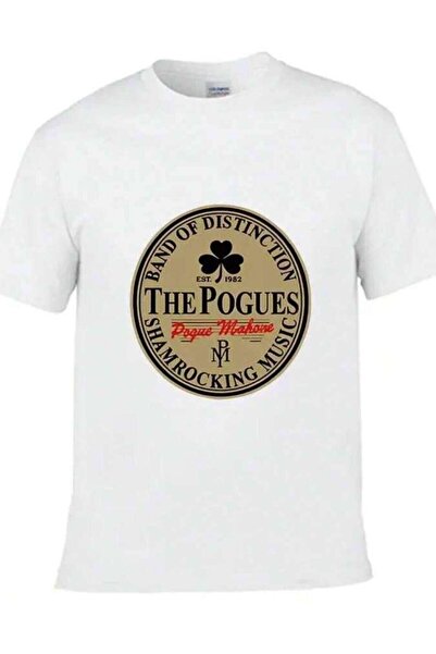 KYMC07 تي شيرت رجالي بطبعة فرقة الروك الأيرلندية THE POGUES، تي شيرت كاجوال ب...