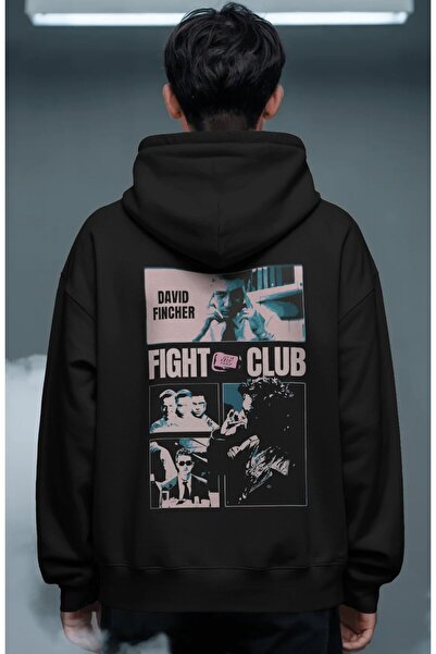 SEVBANO Movie Fight Club Tyler Durden Back Printed Unisex Oversize Premium Ho...