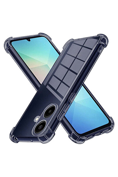 Techsuit Case for Samsung Galaxy A06 4G, Shockproof Clear Silicone, smoky - s...