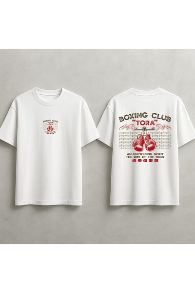 MAGORS Boxing Club Back Printed Boxing Themed Sports T-Shirt Premium Unisex a...