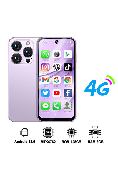 Choice7 purple RAM6G ROM128G SERVO 19PRO 4G Network Mini Smartphone Android12...