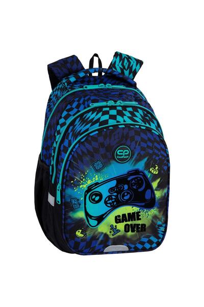 Cool Pack Ghiozdan cu 3 compartimente, Coolpack, Jerry, Game Over, Albastru