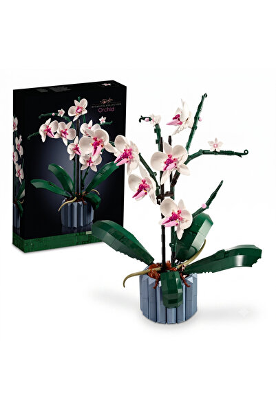 Loz Artificial Orchid Flower Building Blocks Set - Decorative 3D Flower Model...