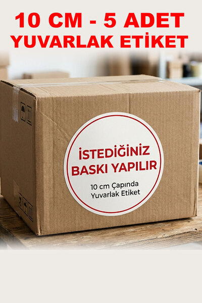 HEDİYELİKS Round Label 10 cm 5 Pieces