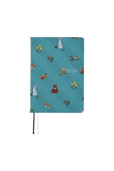 HOBONICHI أجندة تيكو هون - A6 باللغة الإنجليزية - بوي آند تاي: في الغابة - بد...