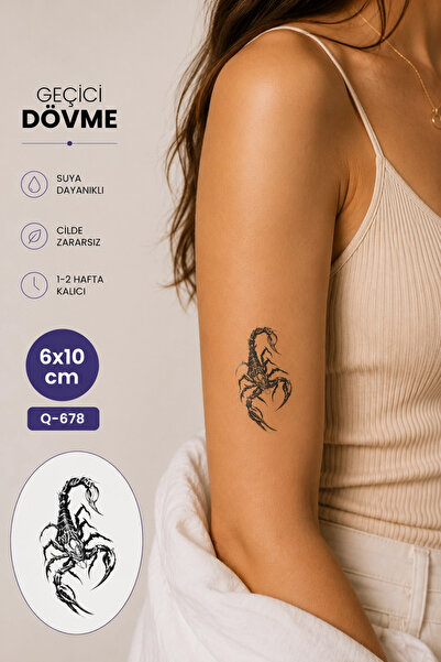 Barly Akrep Mini Geçici Dövme Tattoo