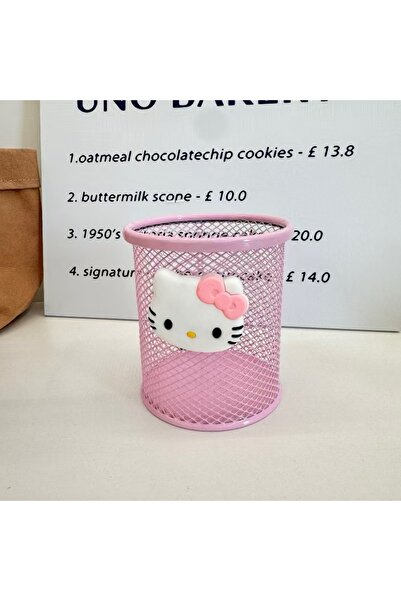 Choice fenyuan Sanrio Hello Kitty Metal Mesh Pen Holder Cute Iron Makeup Brus...