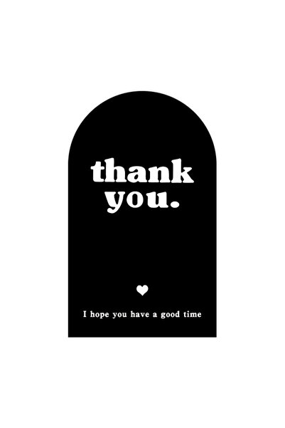 choice2 C-50pcs 50 Pcs/Pack Thank You for Your Order Stickers Rectangle Gift ...