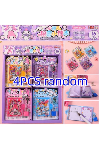 Choice1 4PCS random A 4PCS Cartoon Sanrio KT Cute Cat Notebook Mini Pocket Sm...