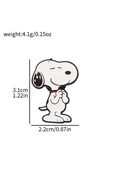 Choice4 Bandai Cartoon Badges Snoopy Enamel Lapel Pins Cute Cartoon Woodstock...