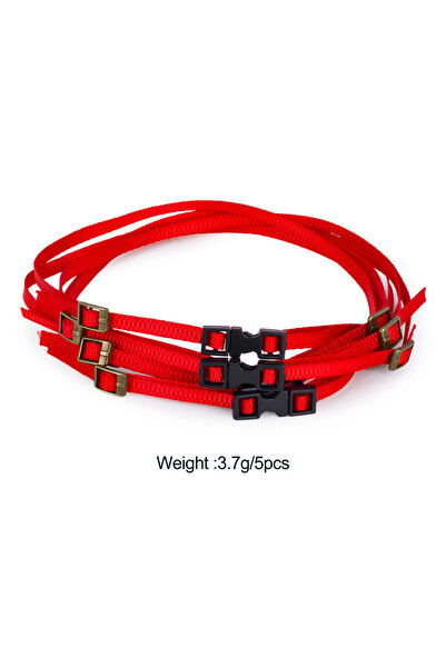 Choice3 Red 5Pcs 5Pcs Luggage Rope Roof Rack Tie Down Straps for 1/8 1/10 1/1...