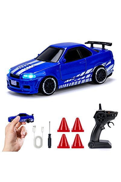 Choice13 سيارة تحكم عن بعد عالية السرعة 1180CBL بمقياس 1/64 مع إضاءة، نظام تح...